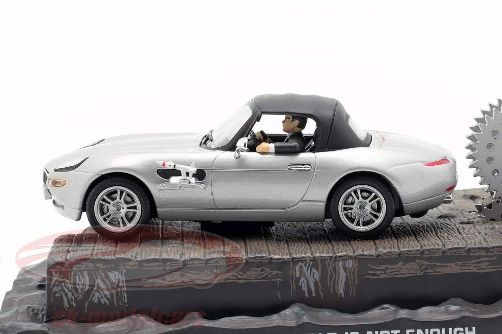 BMW Z8 film de James Bond Le Monde Ne Suffit Pas Silver Car 1:43 Ixo