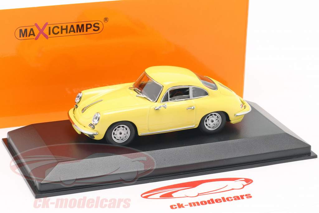 Minichamps 1:43 Porsche 356 C Carrera 2 year 1963 light yellow 940062361  model car 940062361 4012138161177