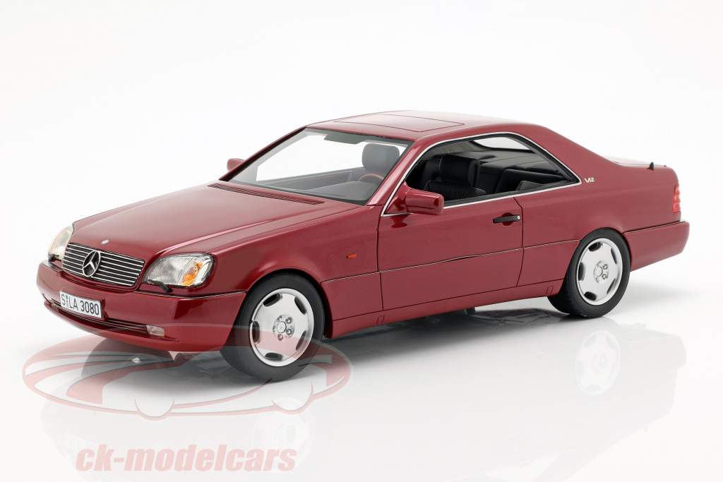 Mercedes-Benz 600 SEC (C140) Baujahr 1992 rot metallic 1:18 Cult Scale