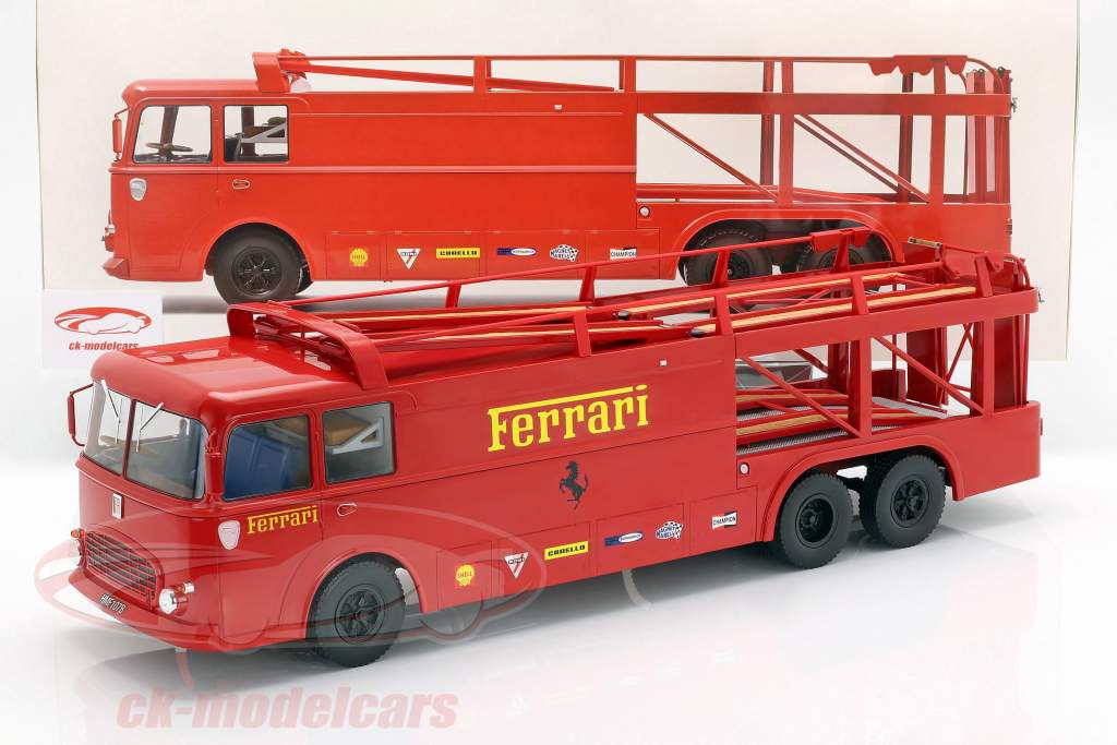 Fiat Bartoletti vrachtwagen 306/2 Ferrari film LeMans 1:18 Norev