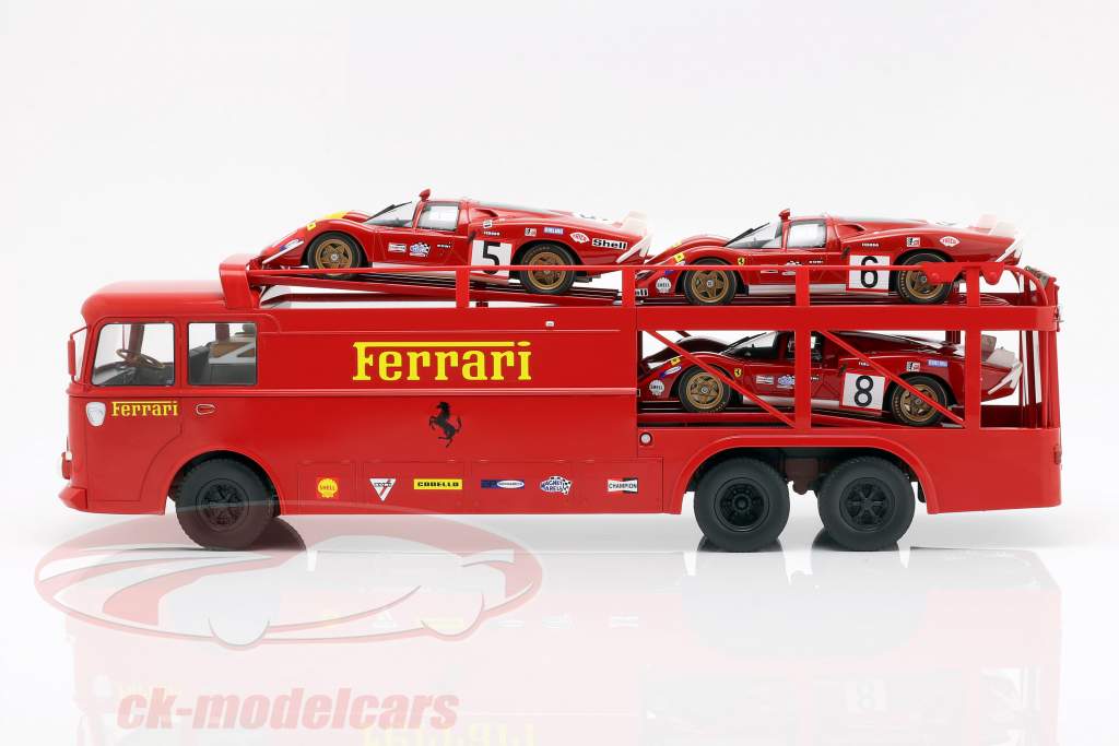 Fiat Bartoletti lastbil 306/2 Ferrari film LeMans 1:18 Norev