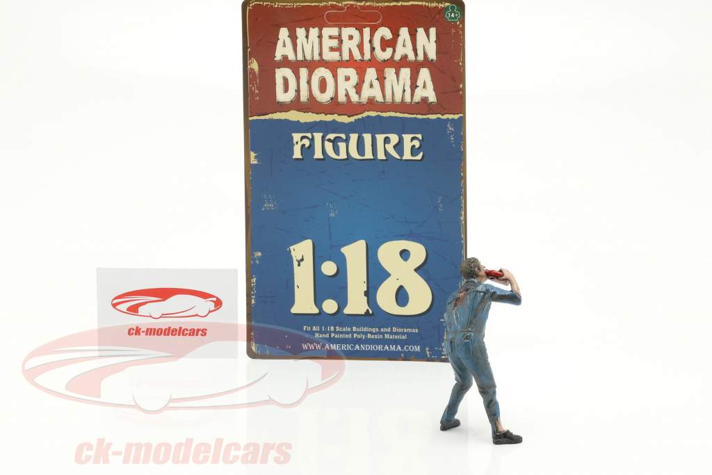 Zombie mechanic III figure 1:18 American Diorama