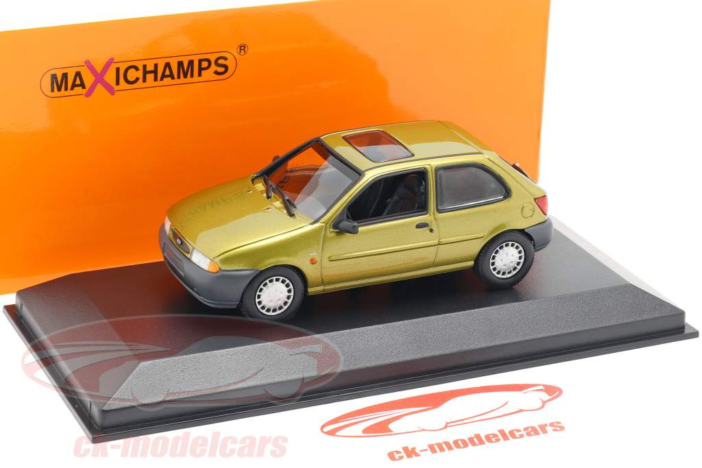 Ford Fiesta Opførselsår 1995 guld metallisk 1:43 Minichamps