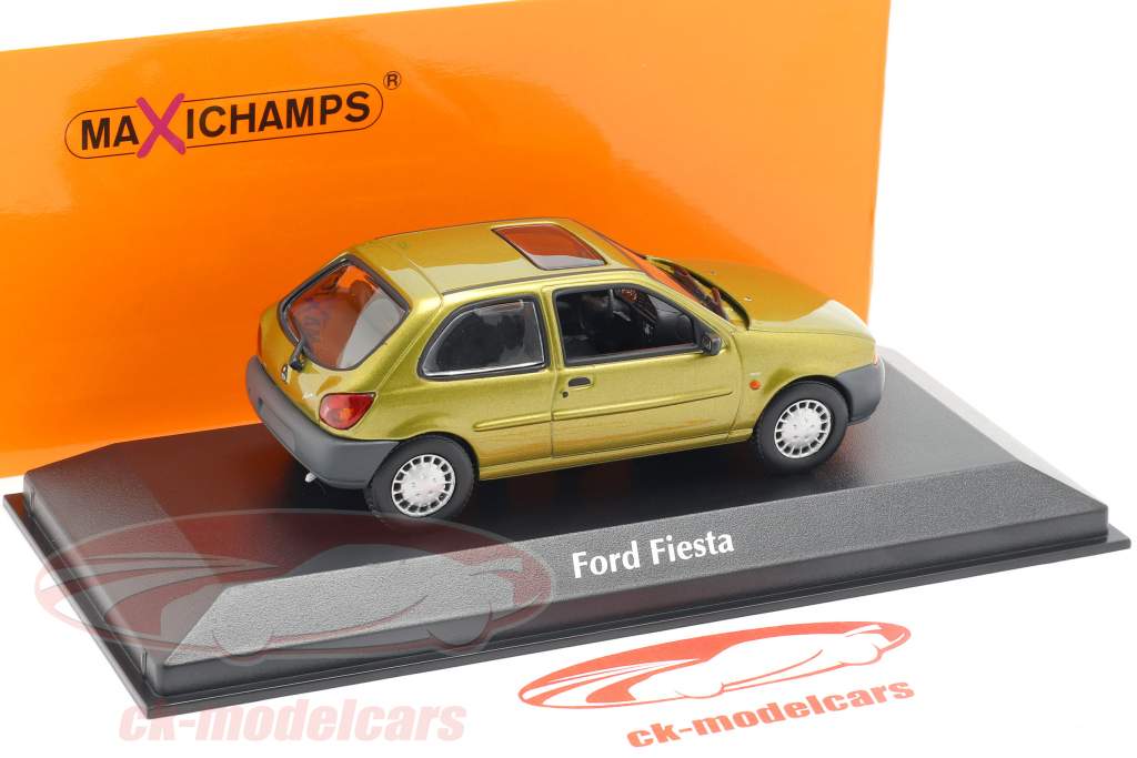Ford Fiesta Opførselsår 1995 guld metallisk 1:43 Minichamps