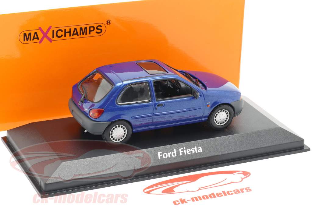 Minichamps 1/43 - Ford Fiesta 3 Portes 2001 - Bleue - Occasion (très Bon état)