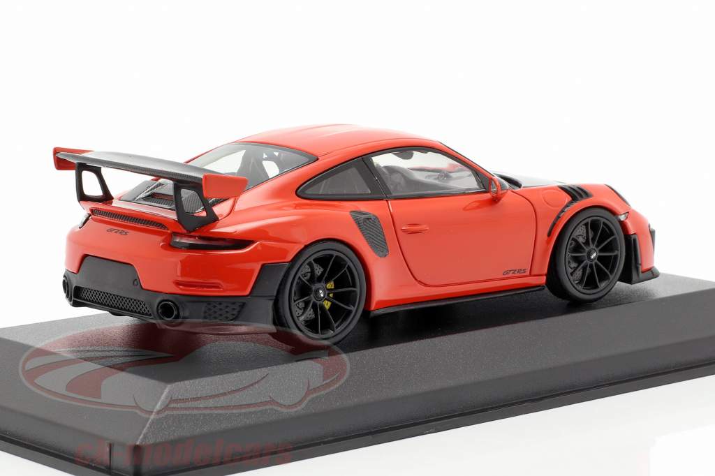 Porsche 911 (991 II) GT2 RS year 2018 lava orange 1:43 Minichamps