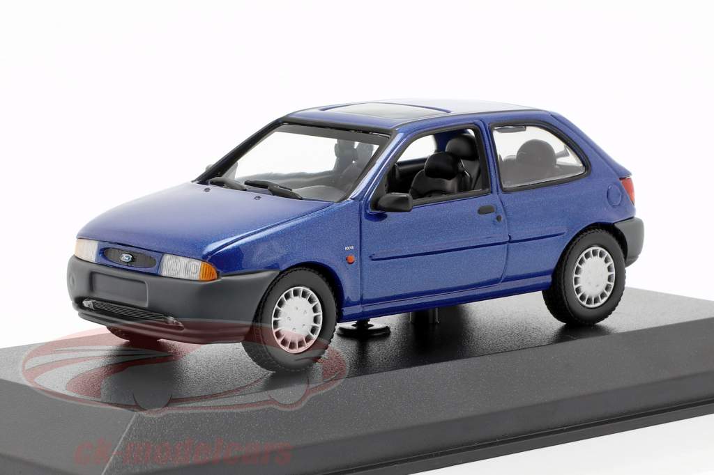 Ford Fiesta Opførselsår 1995 blå metallisk 1:43 Minichamps