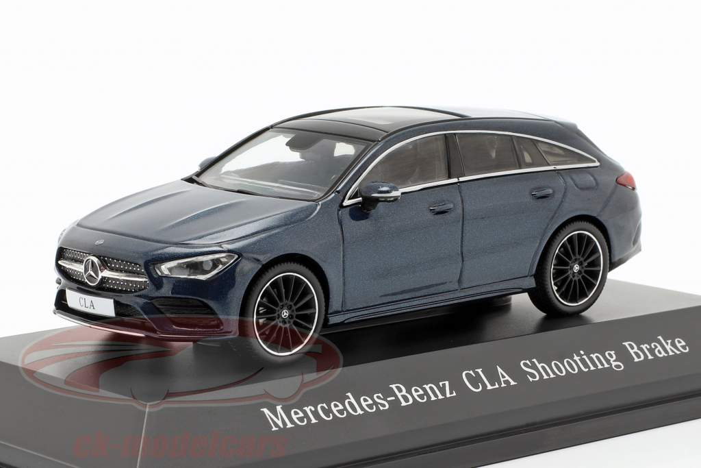Mercedes-Benz CLA Shooting Brake (X118) year 2019 denim blue 1:43 Spark