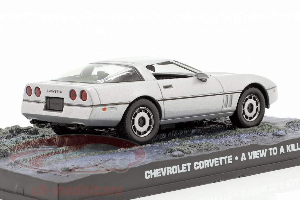 Chevrolet Corvette Auto James Bond-film The Living Daylights zilveren 1:43 Ixo