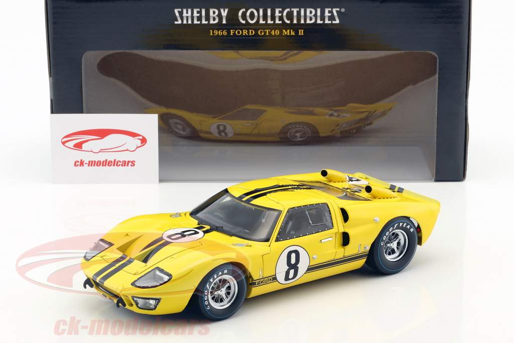 1966 Ford Gt40 MK II Shelby Collectibles 1 18 Scale Black Diecast Car for sale online 