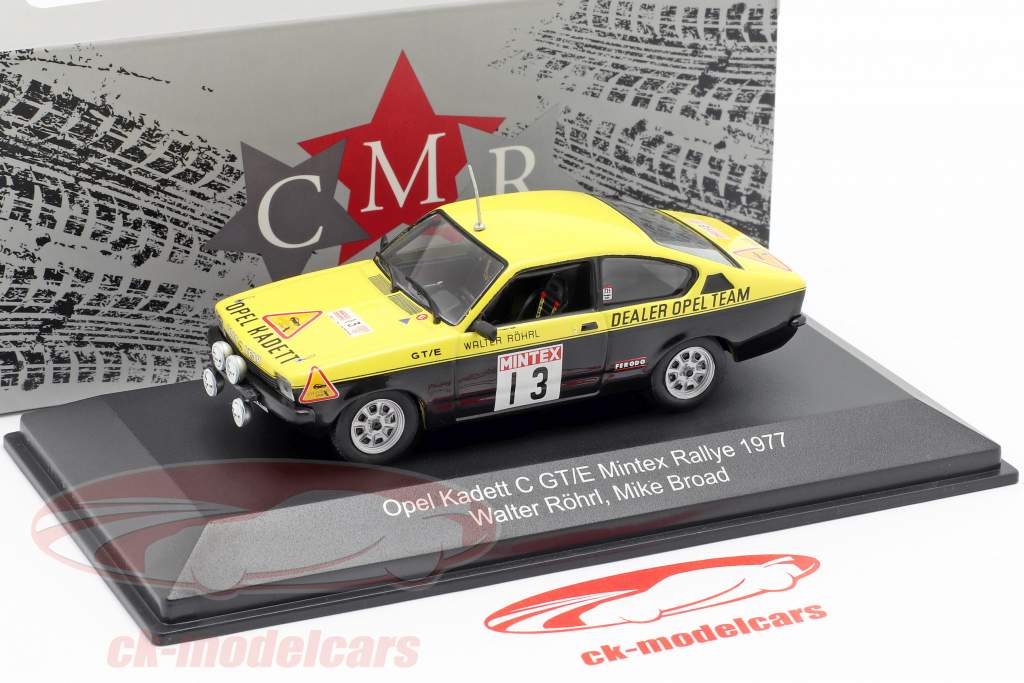 Opel Kadett C GT/E #13 Mintex Rallye 1977 Röhrl, Broad 1:43 CMR