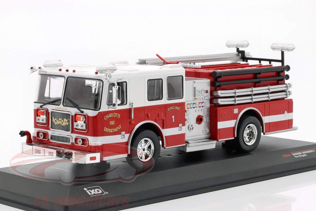 Seagrave Marauder II Charlotte Fire Department red / white 1:43 Ixo