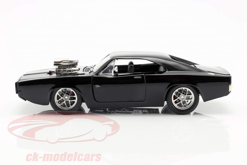 Dom's Dodge Charger R/T 1970 film Fast & Furious (2001) met figuur 1:24 Jada Toys