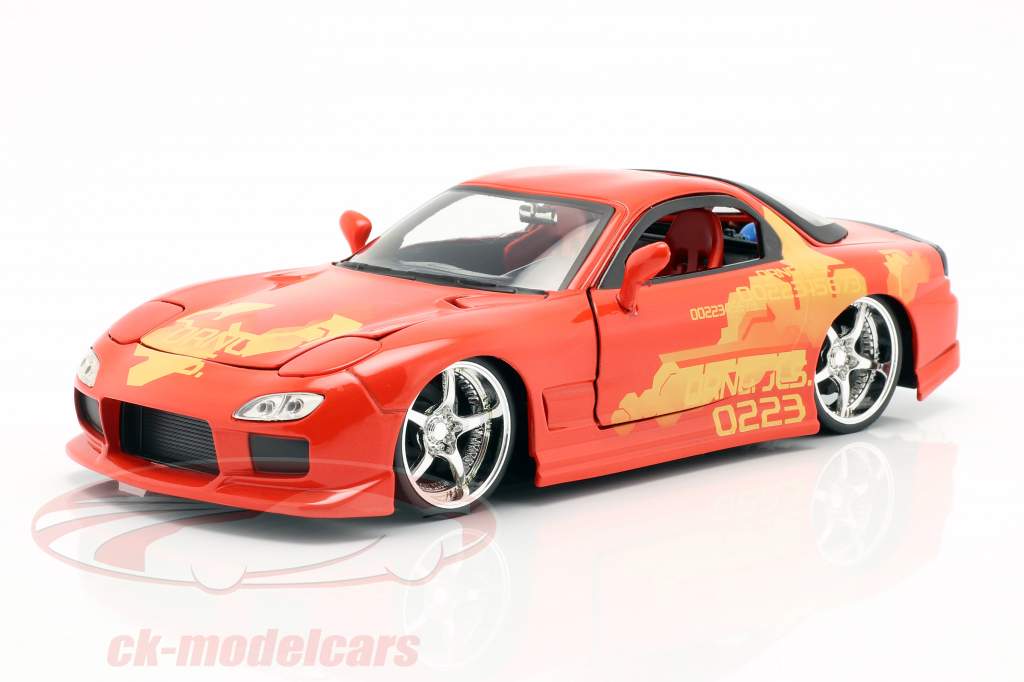 Orange Julius' Mazda RX-7 1995 Movie 2 Fast 2 Furious (2003) 1:24 Jada Toys
