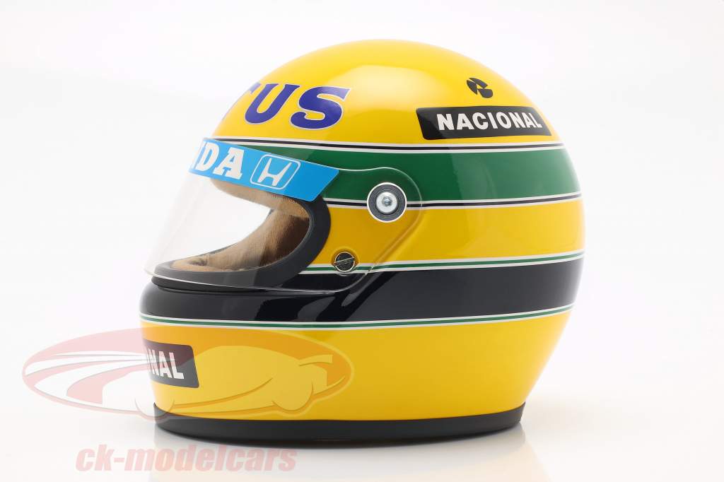 Ayrton Senna Lotus 99T #12 formula 1 1987 helmet 1:2