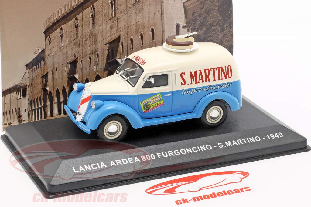 Lancia Ardea 800 面包车 S. Martino 建造年份 1949 奶油 白 / 蓝  1:43 Altaya