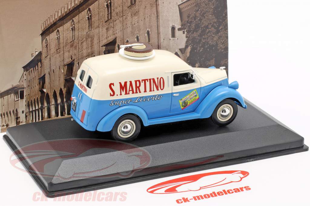 Lancia Ardea 800 van S. Martino Opførselsår 1949 creme hvid / blå  1:43 Altaya