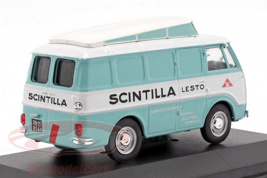 Alfa Romeo Romeo busje Scintilla turkoois / wit 1:43 Altaya