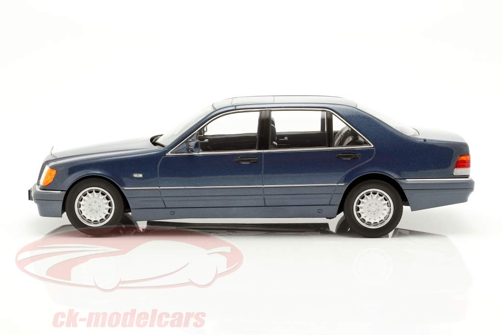 Mercedes-Benz S500 (W140) año de construcción 1994-98 azurit azul / gris 1:18 iScale