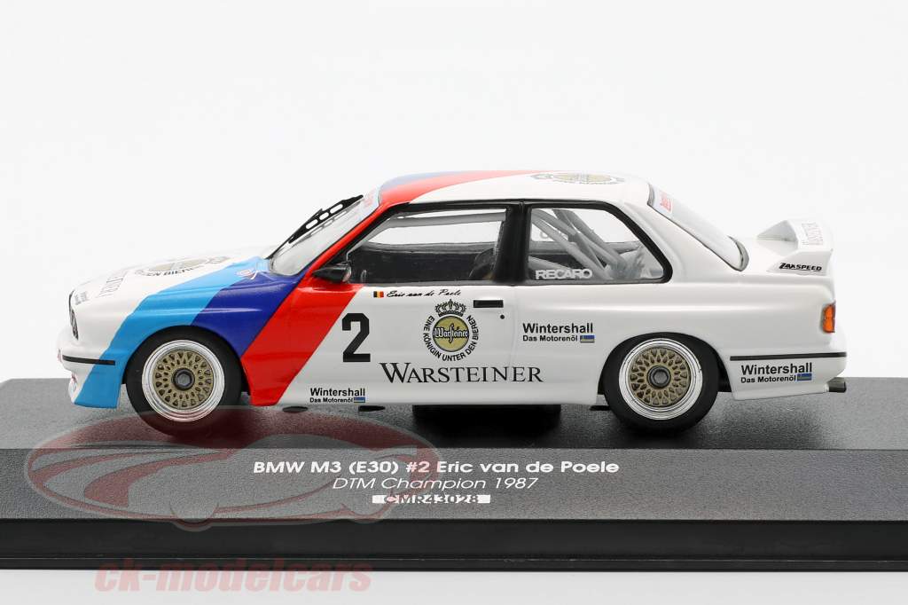 BMW M3 (E30) #2 DTM Champion 1987 Eric van de Poele 1:43 CMR