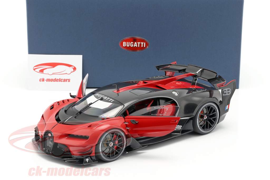 Autoart 1 18 Bugatti Vision Gt Year 15 Italian Red Carbon Black 709 Model Car 709