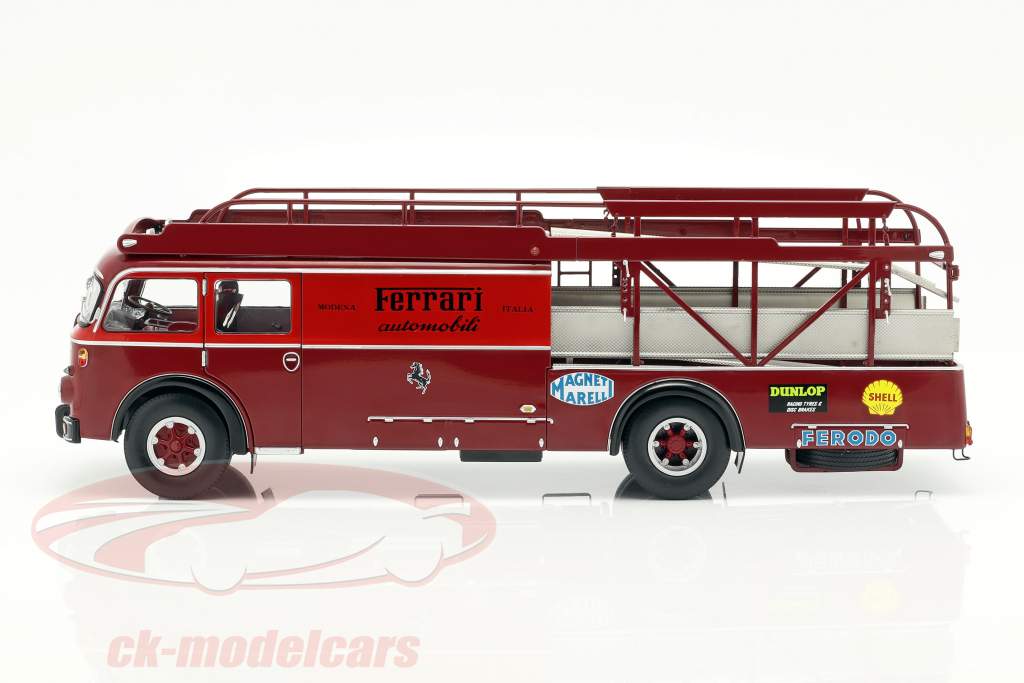 Fiat 642 RN2 Bartoletti Ferrari гонки грузовик темный красный 1:18 CMR