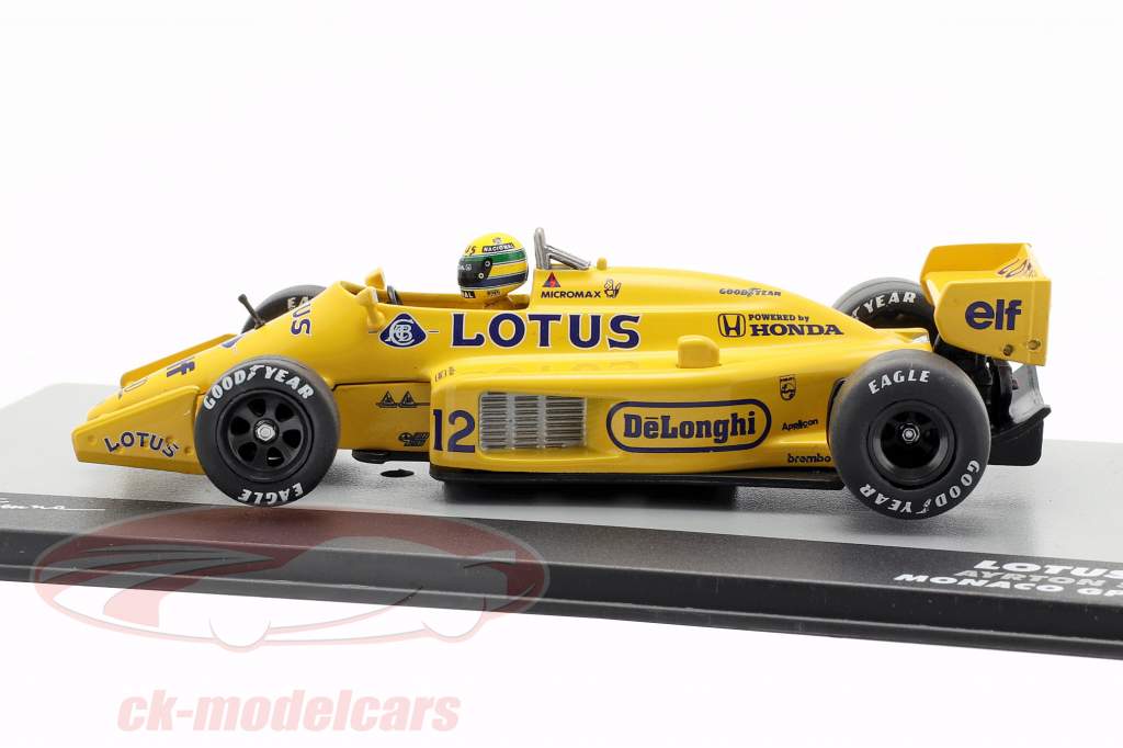 Ayrton Senna Lotus 99T #12 勝者 モナコ GP 式 1 1987 1:43 Altaya