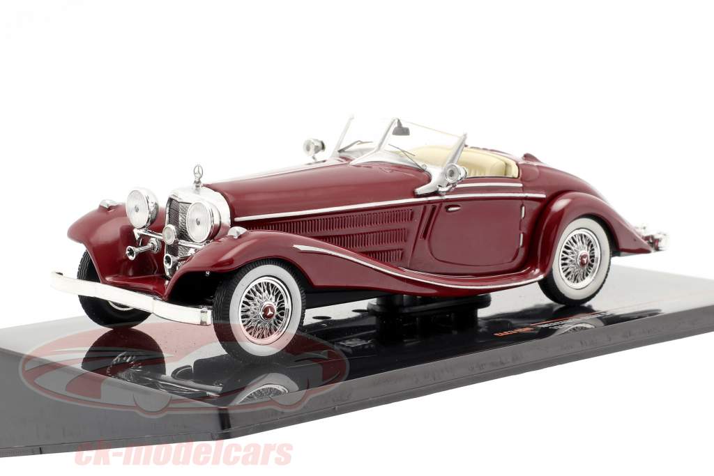 Mercedes-Benz 540K Special Roadster (W29) ano de construção 1936 escuro vermelho 1:43 Ixo