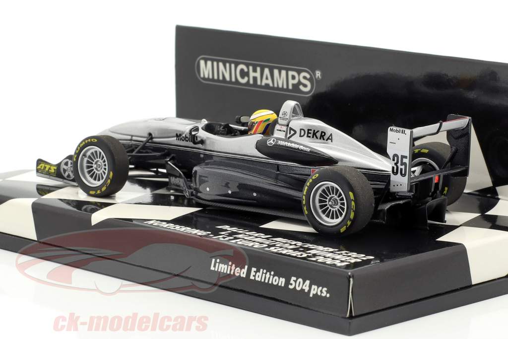 L. Hamilton Dallara F302 #35 勝者 Norisring F3 Euro Series 2004 1:43 Minichamps