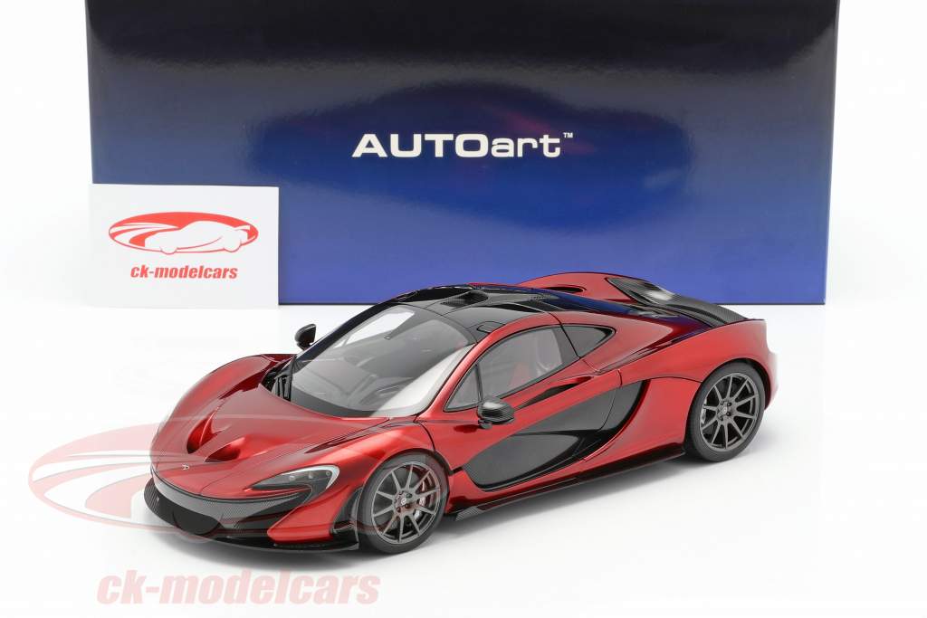 McLaren P1 建造年份 2013 火山 红 1:18 AUTOart