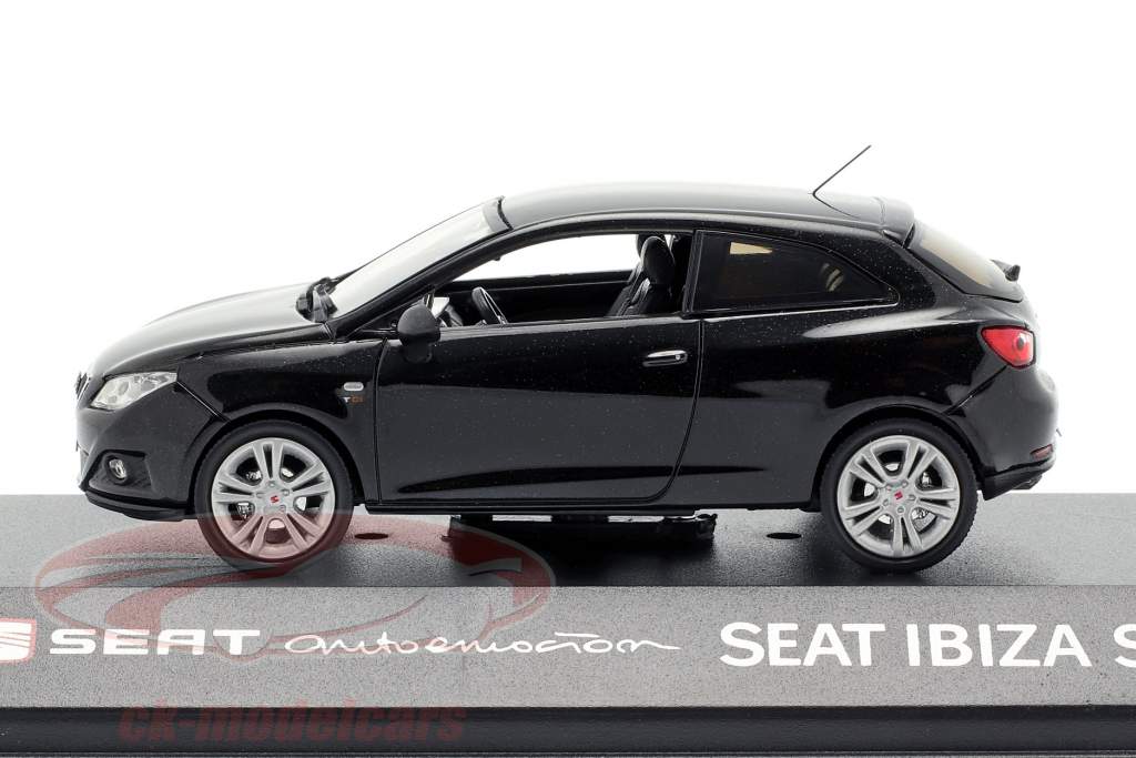 Modellauto 13839 Seat Ibiza SC schwarz metallic Maßstab 1:43 NEU!°