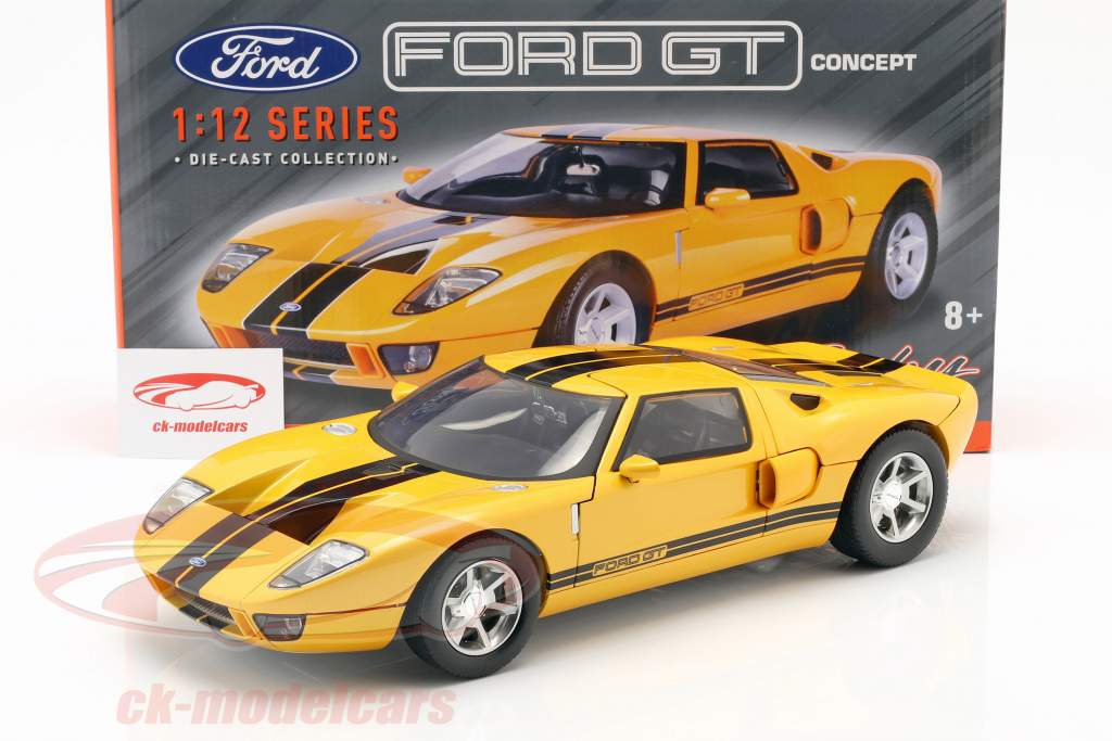Ford GT Concept Car 2004 gul / sort 1:12 MotorMax