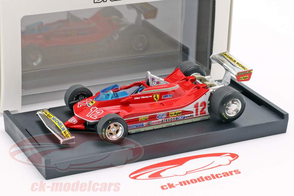 Gilles Villeneuve Ferrari 312T4 #12 второй французский GP формула 1 1979 1:43 Brumm