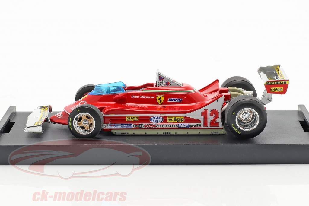 Gilles Villeneuve Ferrari 312T4 #12 segundo francés GP fórmula 1 1979 1:43 Brumm