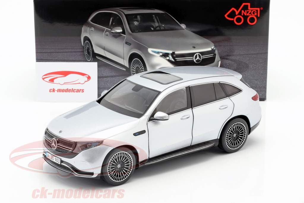Mercedes-Benz EQC 4matic (N293) year 2019 hightech silver 1:18 NZG