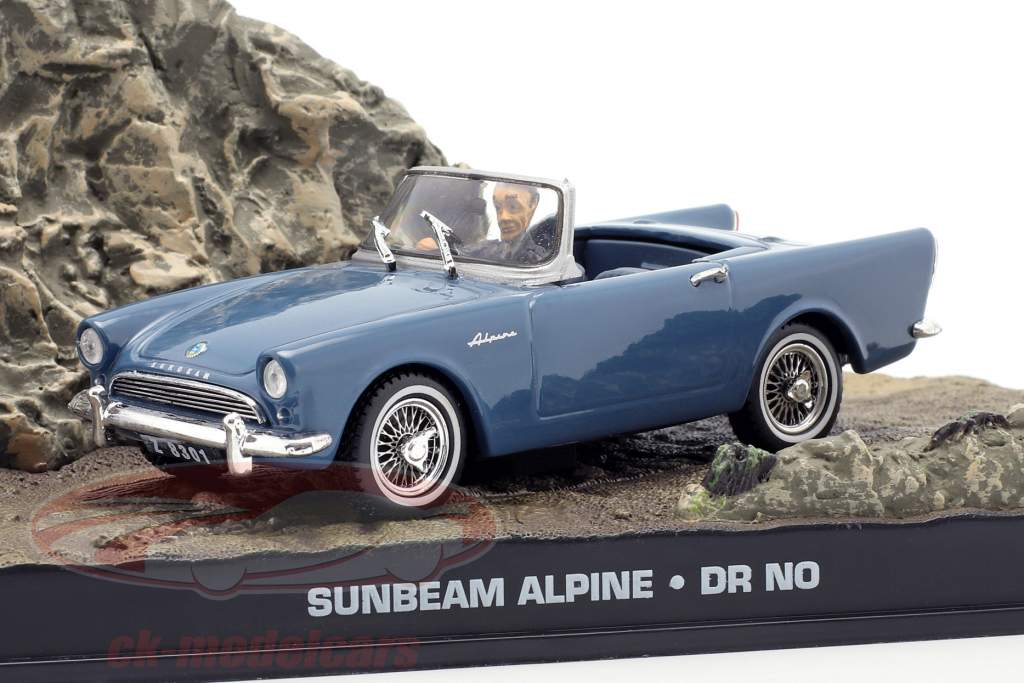 Sunbeam Alpine Car 007 James Bond film Dr. No lilla 1:43 Ixo