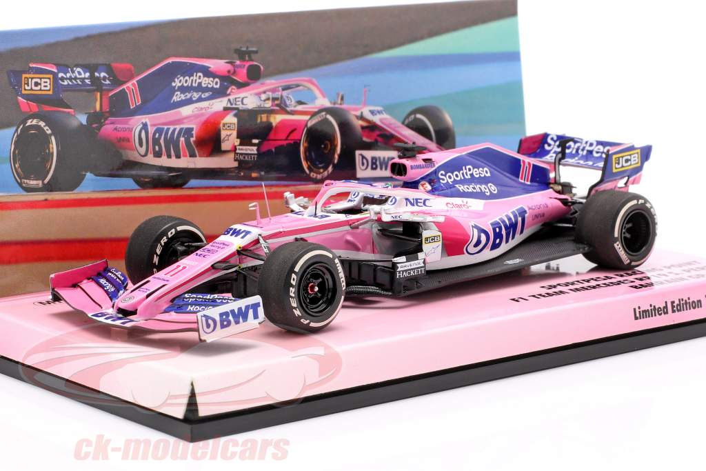 Sergio Perez Racing Point RP19 #11 bahrain GP formule 1 2019 1:43 Minichamps