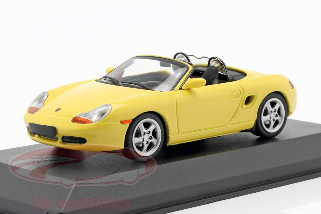 Porsche Boxster S cabriolé año de construcción 1999 amarillo 1:43 Minichamps