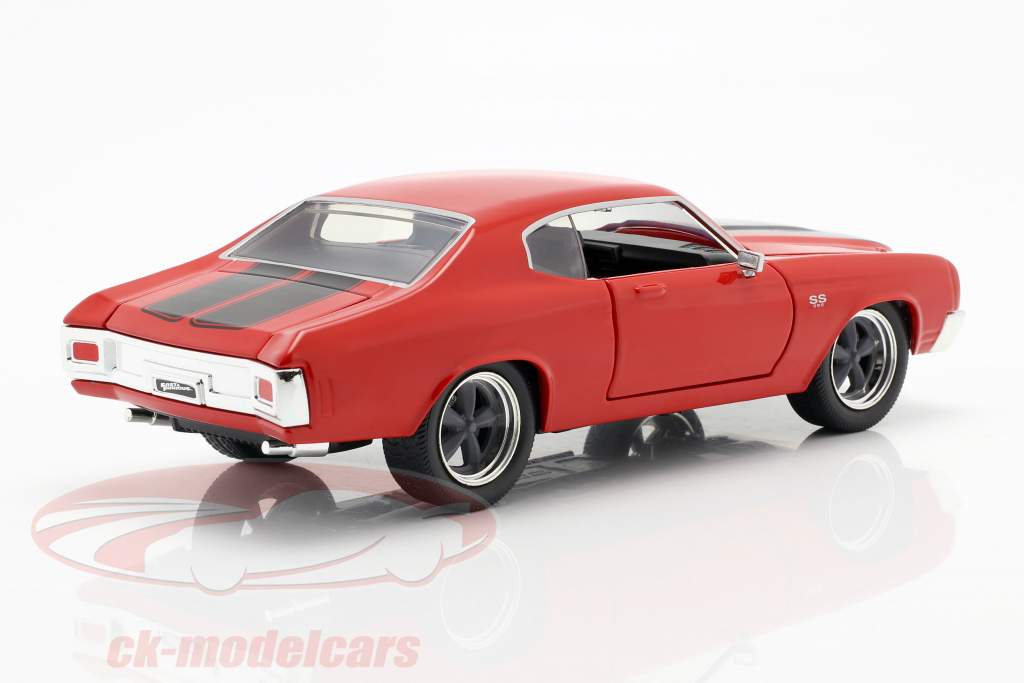 Dom's Chevrolet Chevelle SS Fast and Furious vermelho / preto 1:24 Jada Toys