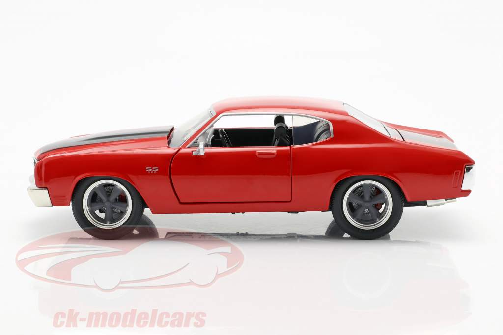 Dom's Chevrolet Chevelle SS Fast and Furious vermelho / preto 1:24 Jada Toys