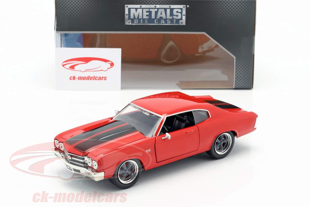 Dom's Chevrolet Chevelle SS Fast and Furious rood / zwart 1:24 Jada Toys