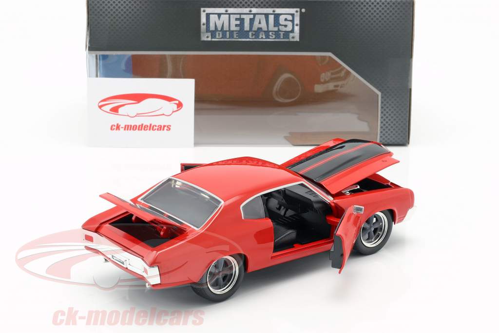 Jada Toys 1/32 DOMS CHEVROLET CHEVELLE SS Red Fast and Furious Diecast Car by Jada 