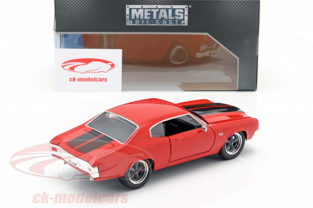 Dom's Chevrolet Chevelle SS Fast and Furious rød / sort 1:24 Jada Toys