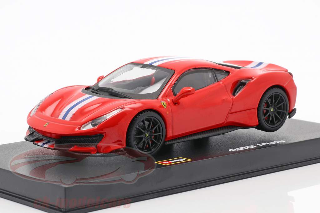 Ferrari 488 Pista 建造年份 2018 corsa 红 金属的 1:43 Bburago