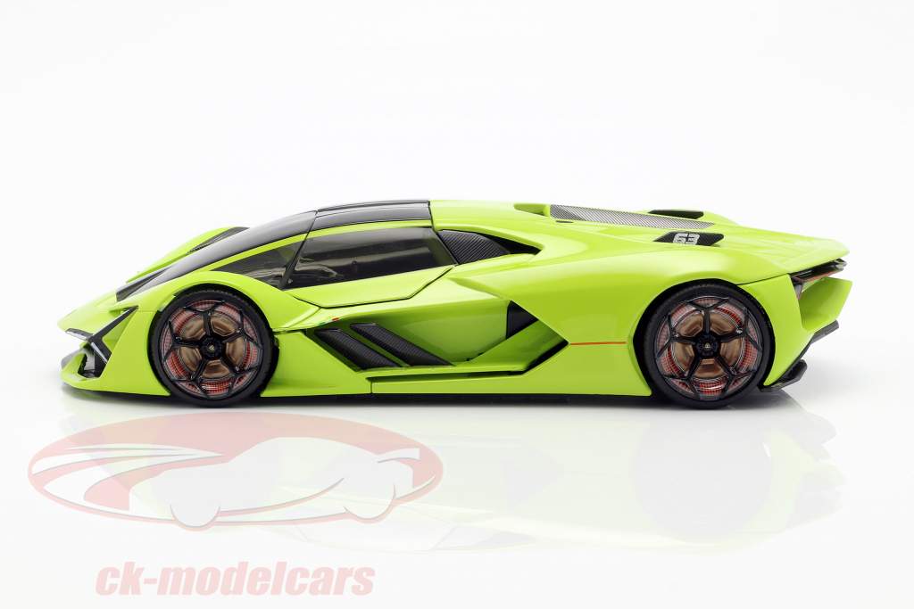 Lamborghini Terzo Millennio Opførselsår 2019 lys grøn 1:24 Bburago