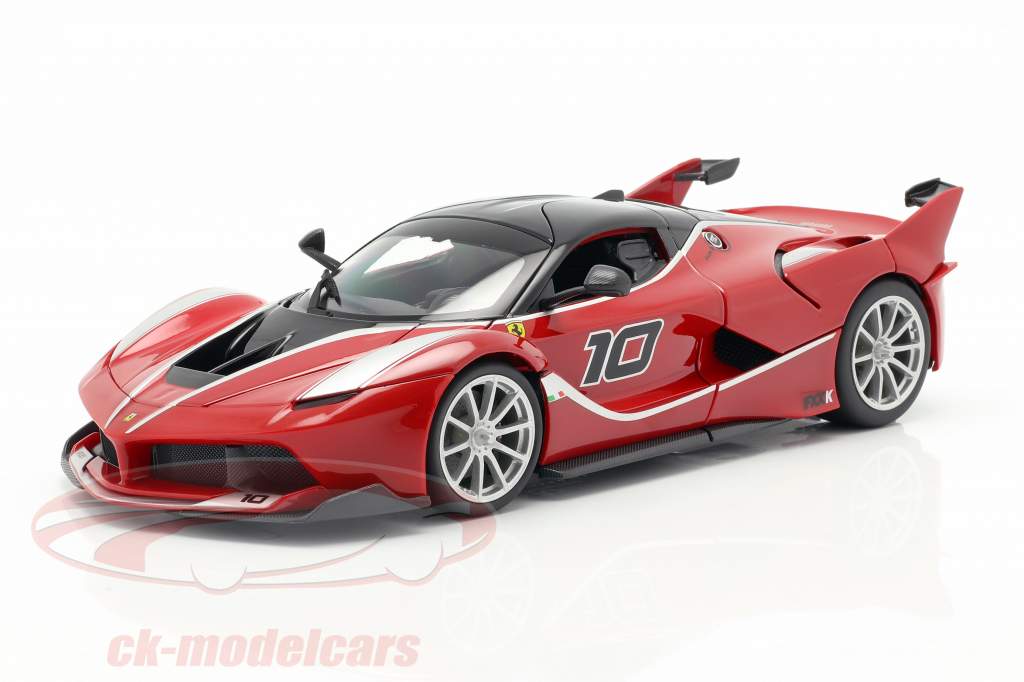 Ferrari FXX-K #10 rød / sort 1:18 Bburago