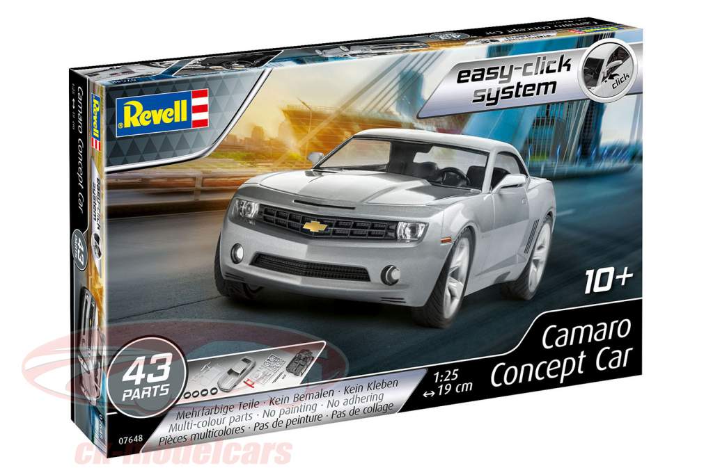 Revell 1:25 Chevrolet Camaro Concept Car 2006 silver grey kit 07648 model car  07648 4009803076485