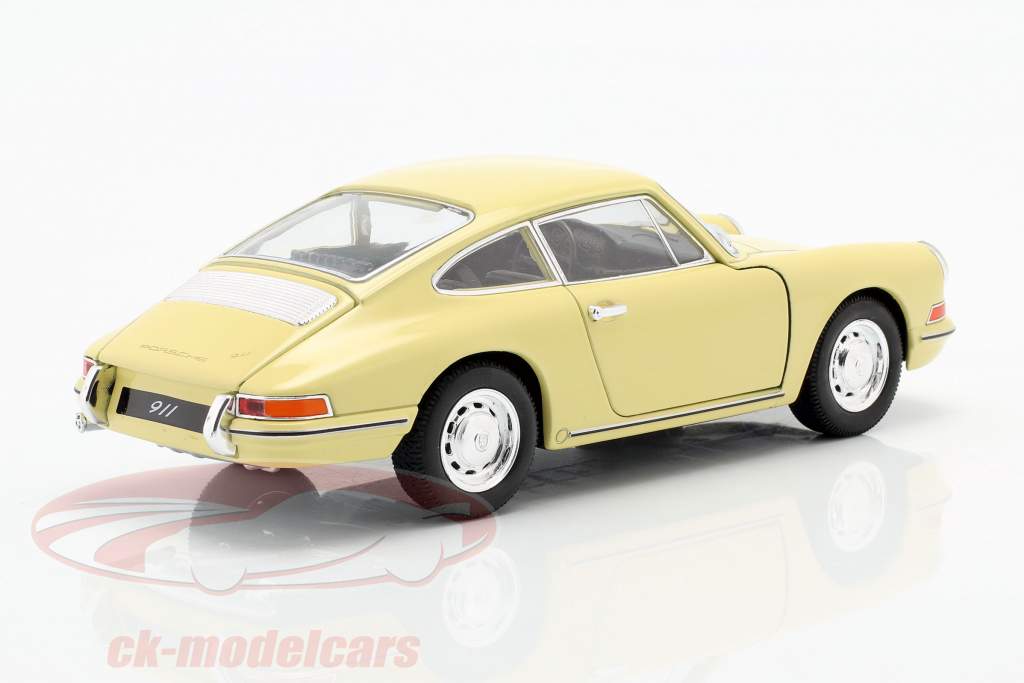 Porsche 911 année de construction 1964 jaune 1:24 Welly