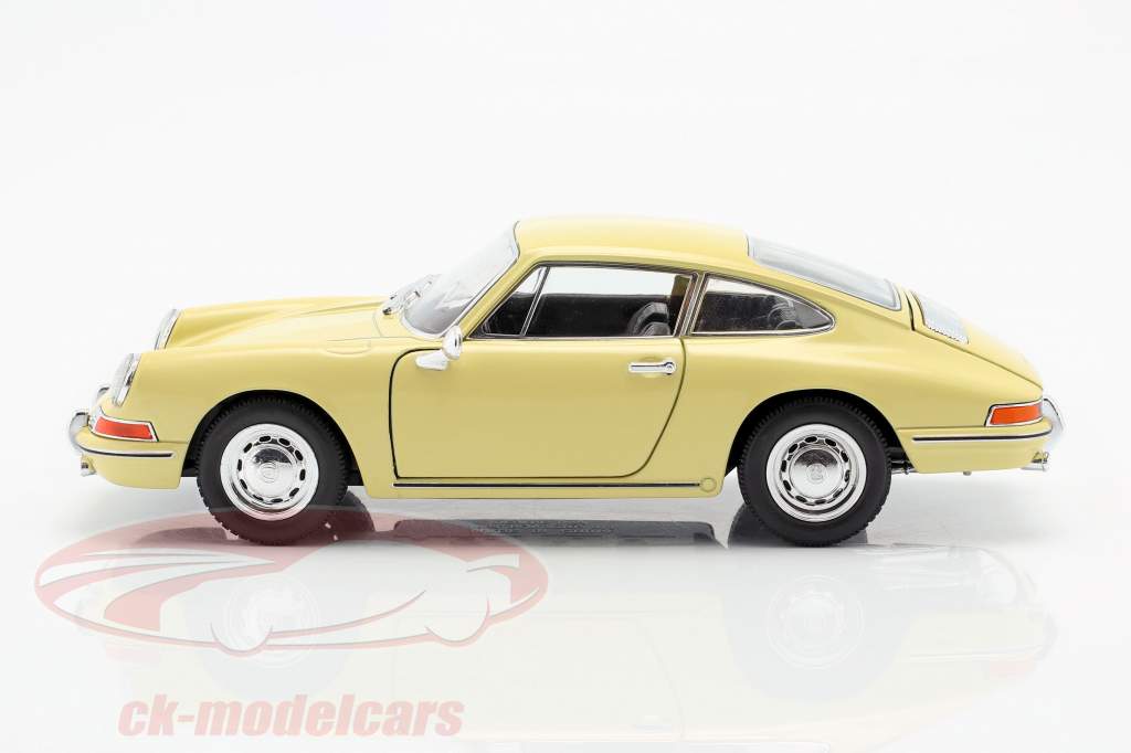 Porsche 911 Bouwjaar 1964 geel 1:24 Welly