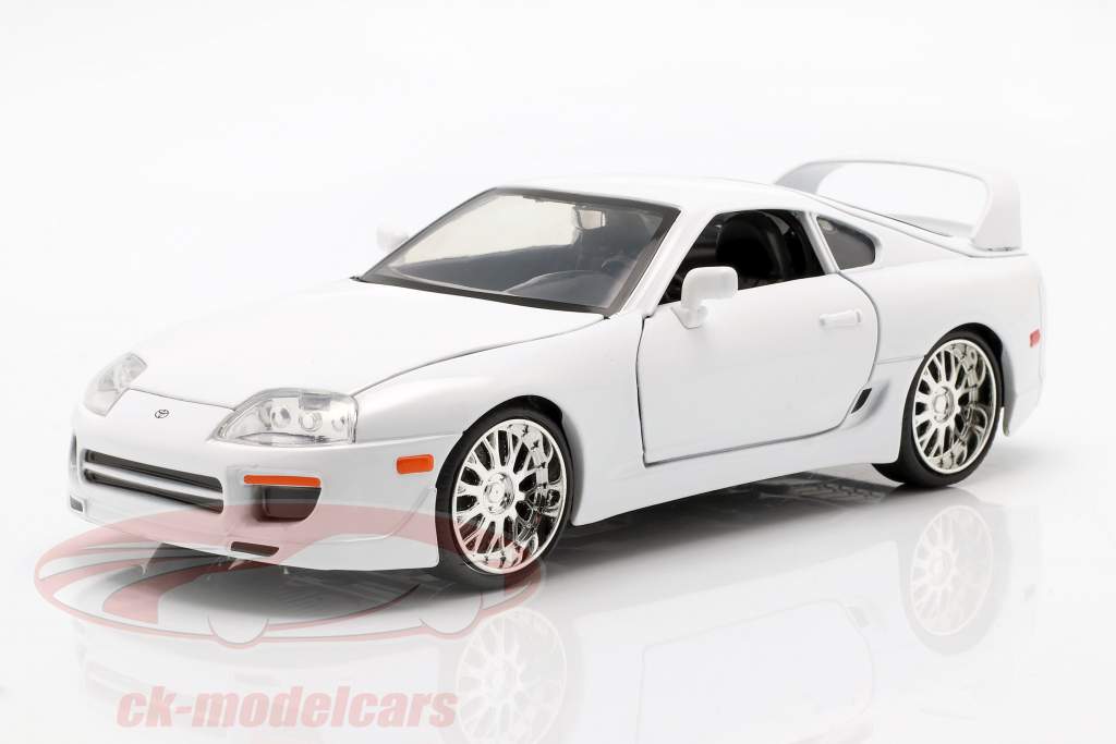 Brian´s Toyota Supra from the Movie Fast and Furious 7 2015 white 1:24 Jada Toys